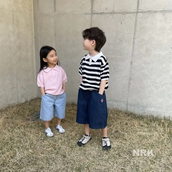 Nrk - Korean Children Fashion - #childofig - Denim Capri Shorts - 2