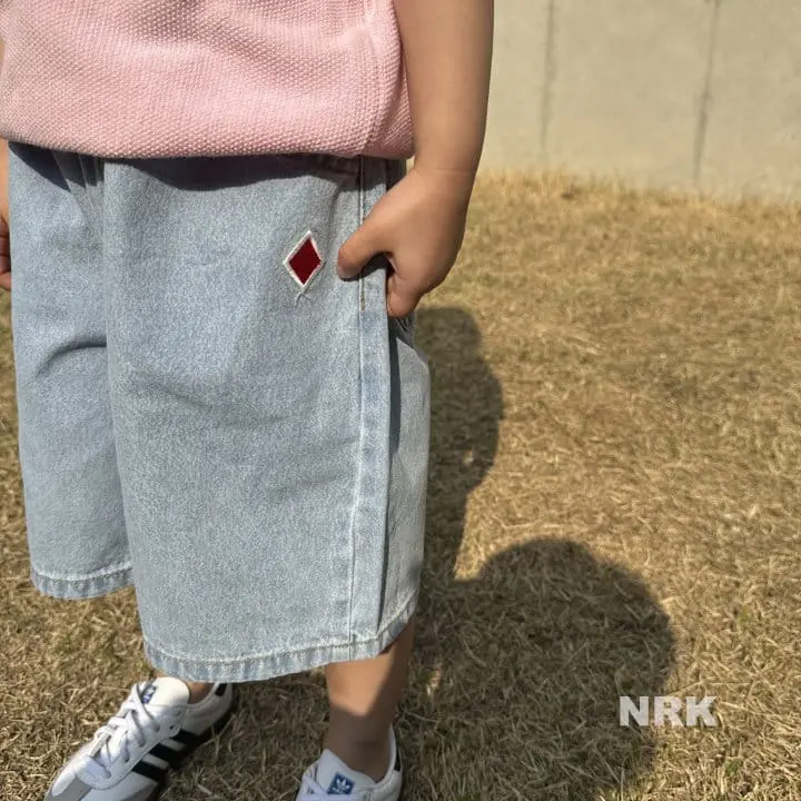 Nrk - Korean Children Fashion - #childofig - Denim Capri Shorts - 3