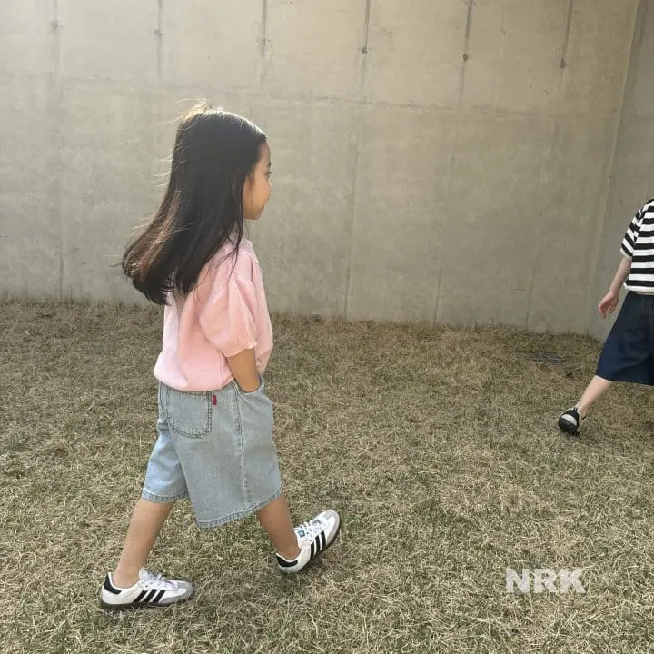 Nrk - Korean Children Fashion - #childofig - Denim Capri Shorts - 4