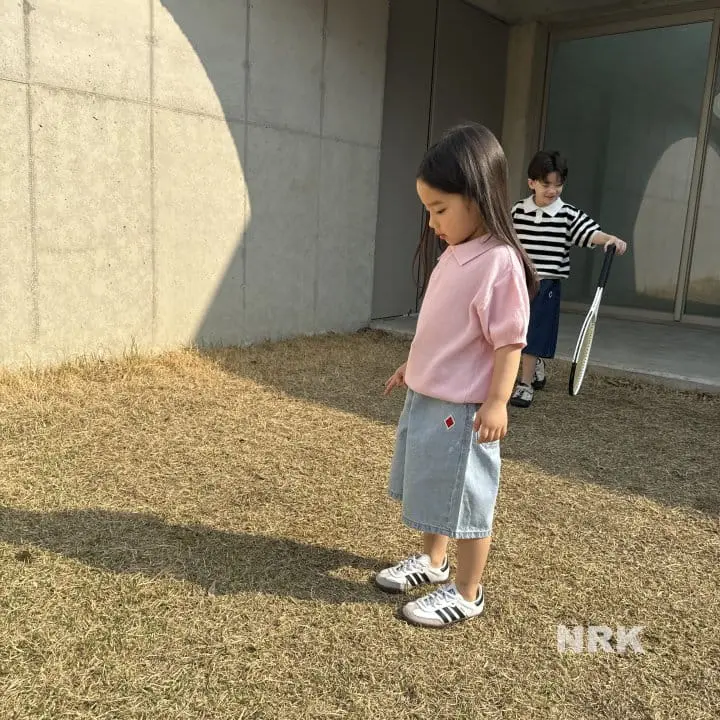 Nrk - Korean Children Fashion - #discoveringself - Denim Capri Shorts - 6
