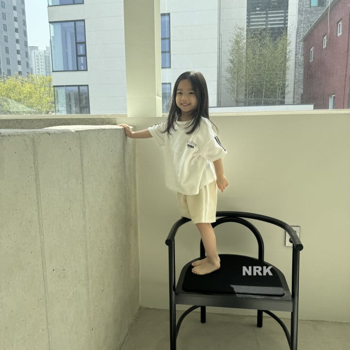 Nrk - Korean Children Fashion - #minifashionista - Tape Short Sleeve Tee - 6