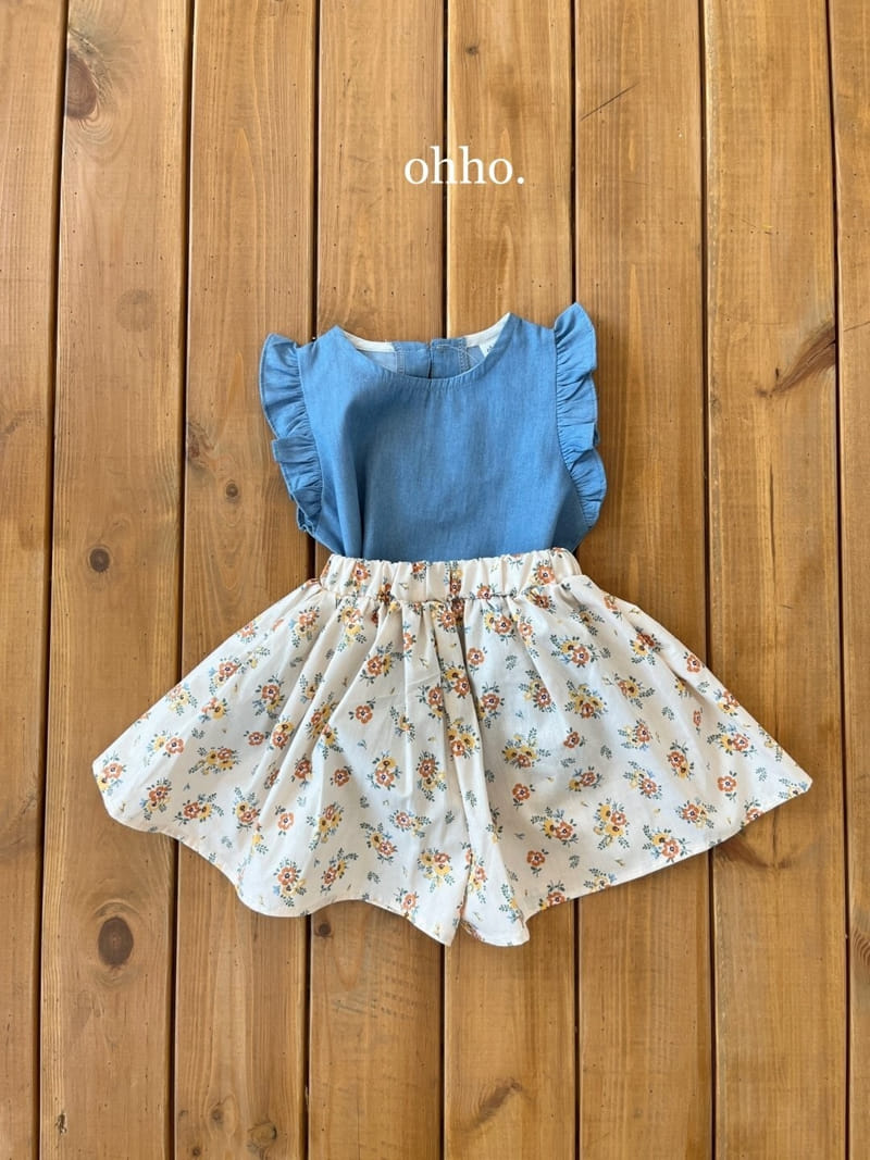 Ohho - Korean Children Fashion - #Kfashion4kids - Kerul Denim Blouse - 6