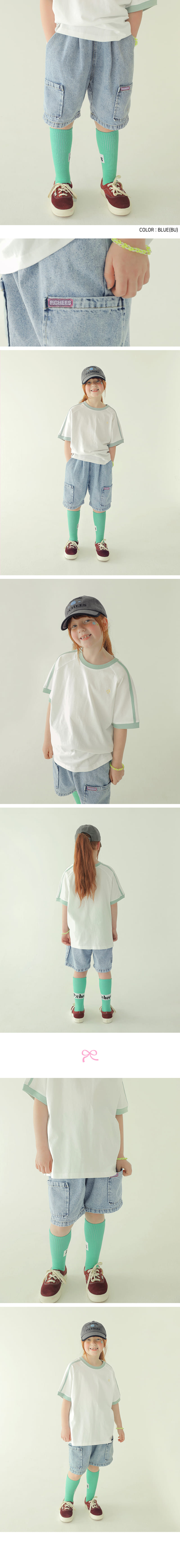 Peach-Cream - Korean Children Fashion - #kidsstore - Icing Denim Pants - 2