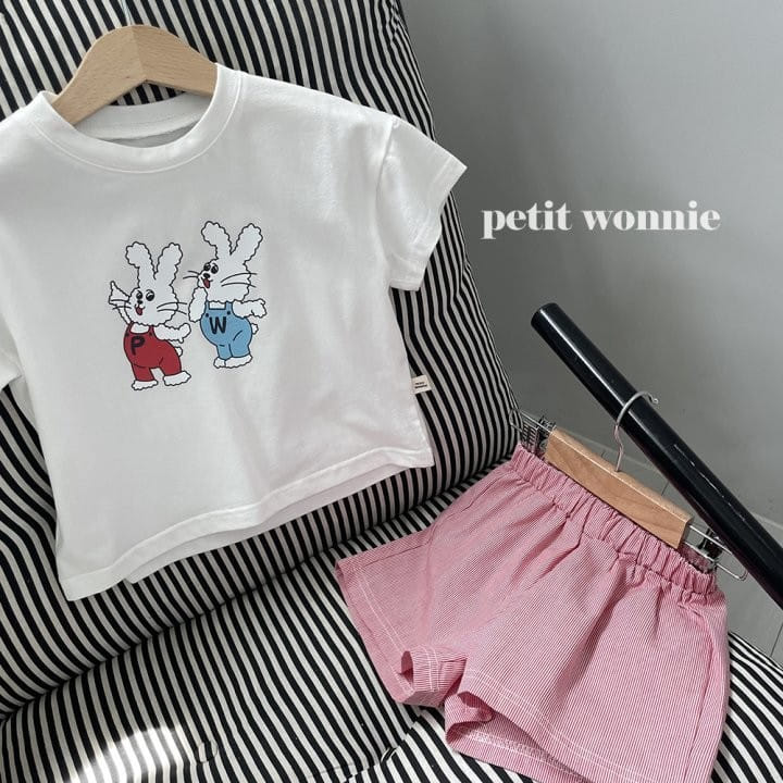 Petitwonnie - Korean Children Fashion - #childofig - Petite Rabbit Pajama Top Bottom Set - 8