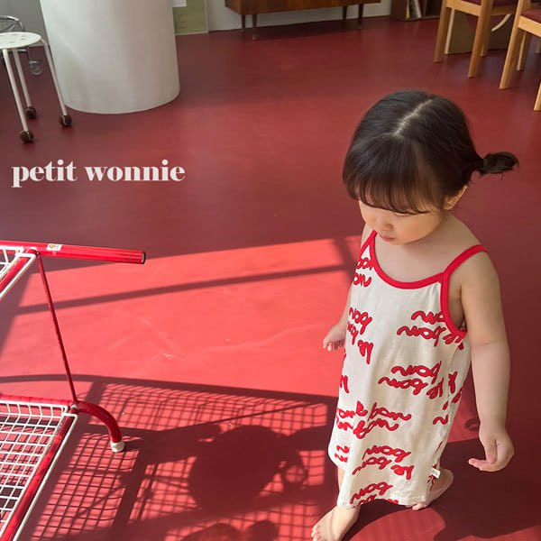 Petitwonnie - Korean Children Fashion - #childofig - Re Bon Bon String Sleeveless One-Piece