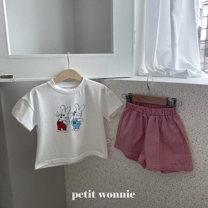 Petitwonnie - Korean Children Fashion - #childrensboutique - Petite Rabbit Pajama Top Bottom Set - 9