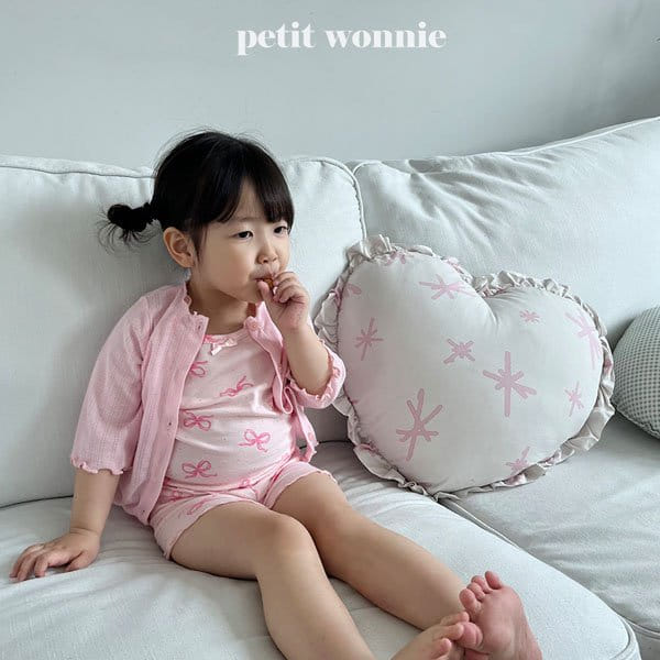 Petitwonnie - Korean Children Fashion - #designkidswear - Eyelet Cardigan