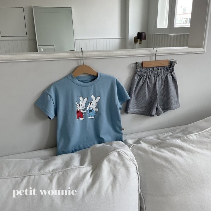 Petitwonnie - Korean Children Fashion - #discoveringself - Petite Rabbit Pajama Top Bottom Set - 11