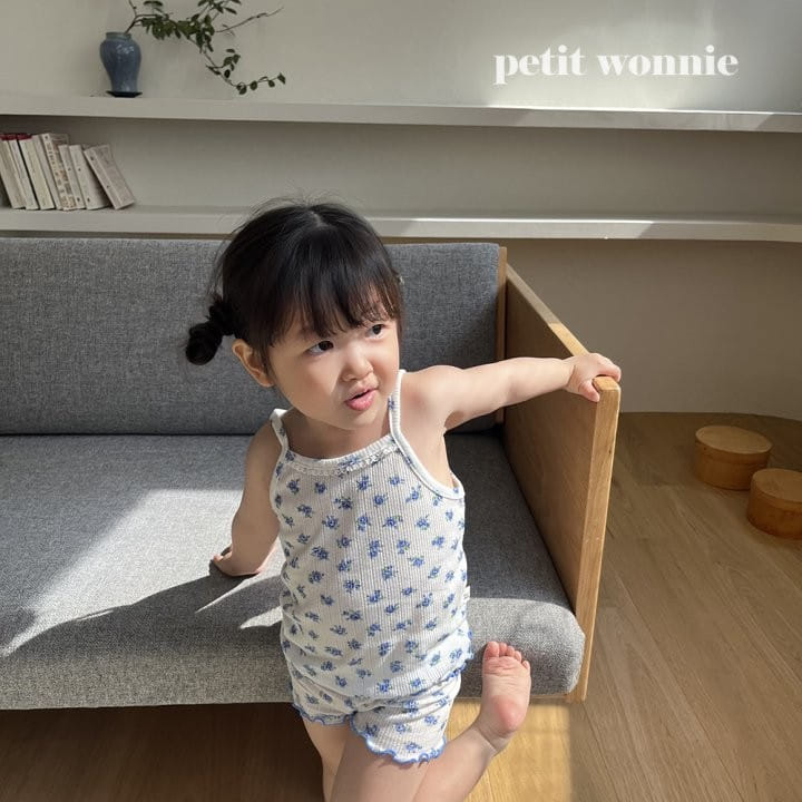Petitwonnie - Korean Children Fashion - #prettylittlegirls - Versailles Sleeveless Top Bottom Set - 9