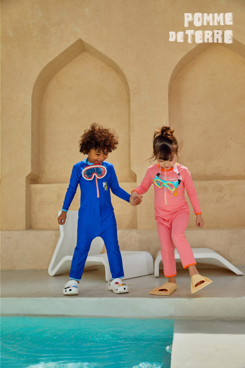 Pomme de terre - Korean Children Fashion - #Kfashion4kids - Clover Key Swim Suit - 5