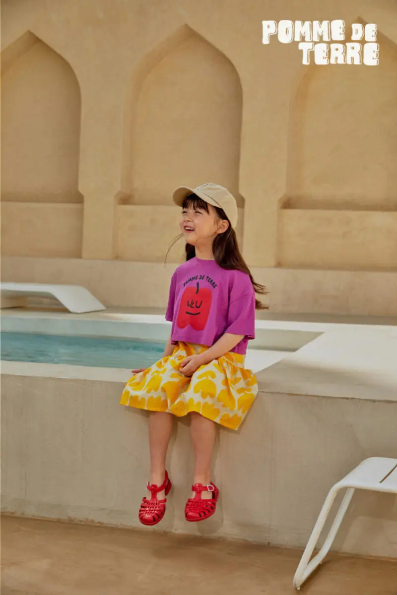 Pomme de terre - Korean Children Fashion - #childofig - Apple Crop Tee  - 6