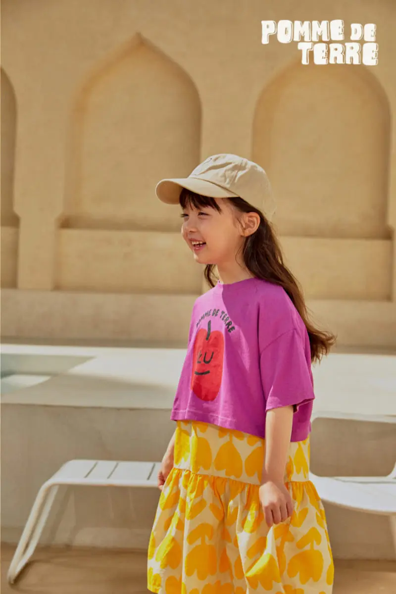 Pomme de terre - Korean Children Fashion - #childrensboutique - Apple Crop Tee  - 7