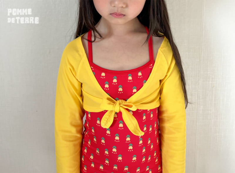 Pomme de terre - Korean Children Fashion - #discoveringself - Tulip Bolero Swim Set - 2