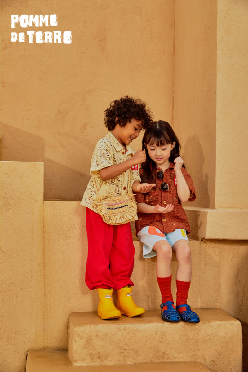 Pomme de terre - Korean Children Fashion - #fashionkids - Kint Short Sleeve Cardigan - 3