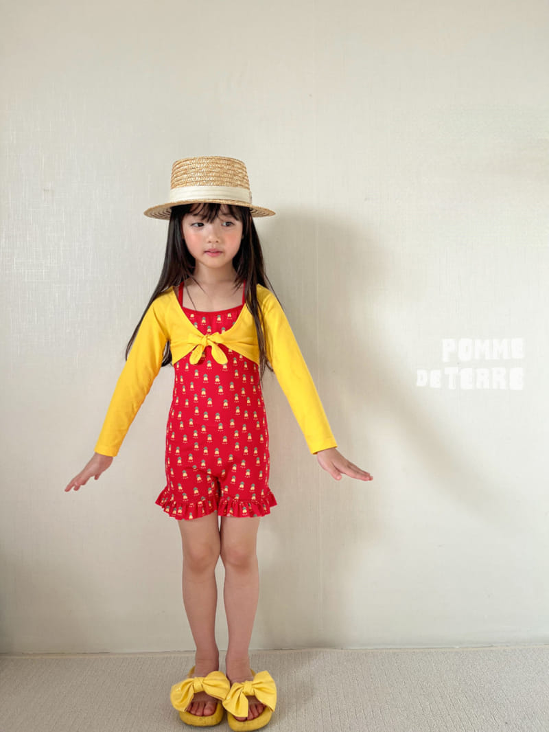 Pomme de terre - Korean Children Fashion - #fashionkids - Tulip Bolero Swim Set - 3