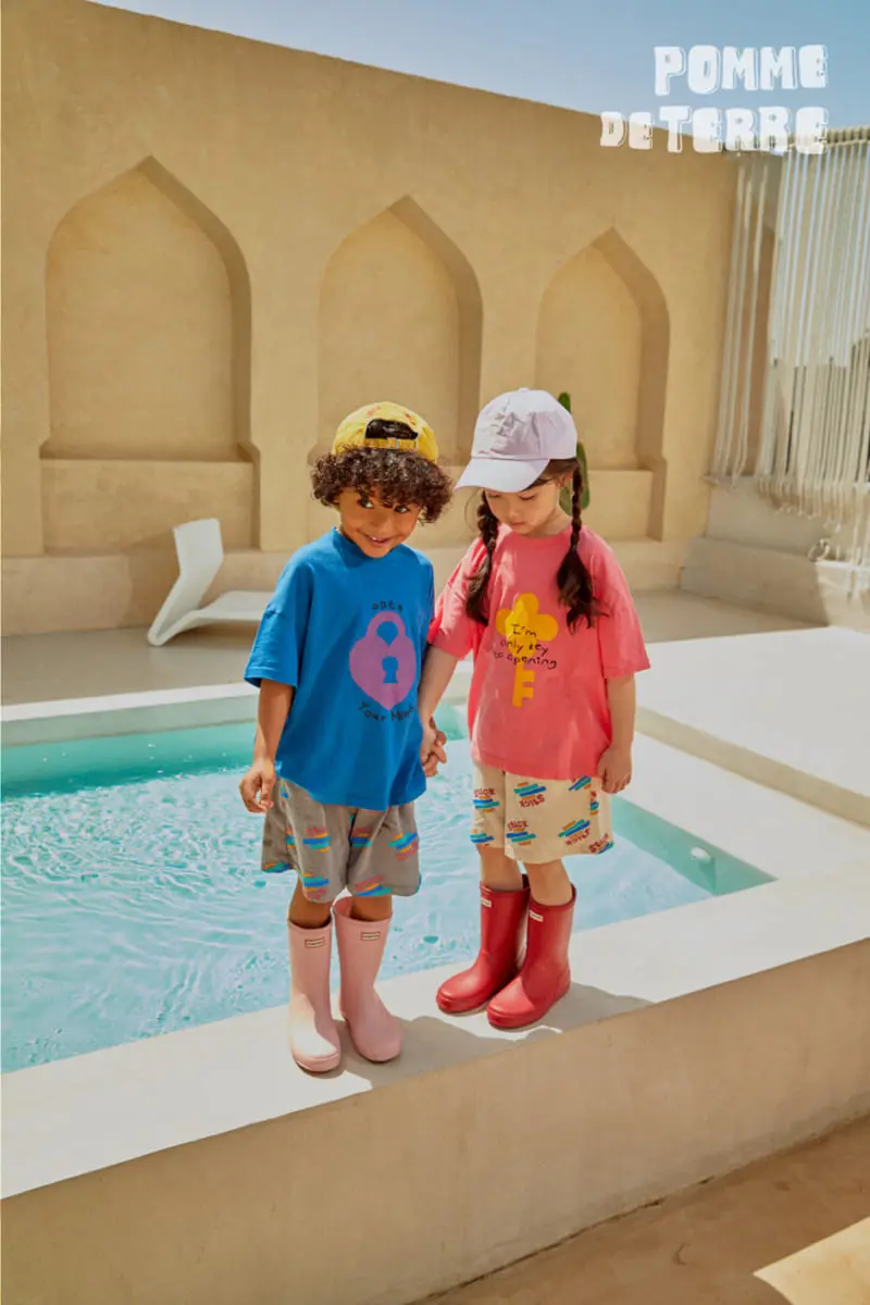 Pomme de terre - Korean Children Fashion - #kidsshorts - Aqua Stick Shorts - 5