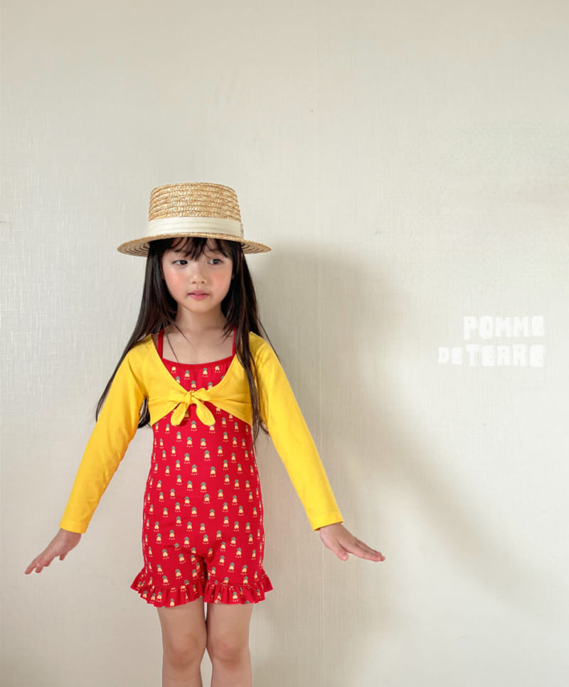 Pomme de terre - Korean Children Fashion - #fashionkids - Tulip Bolero Swim Set - 4