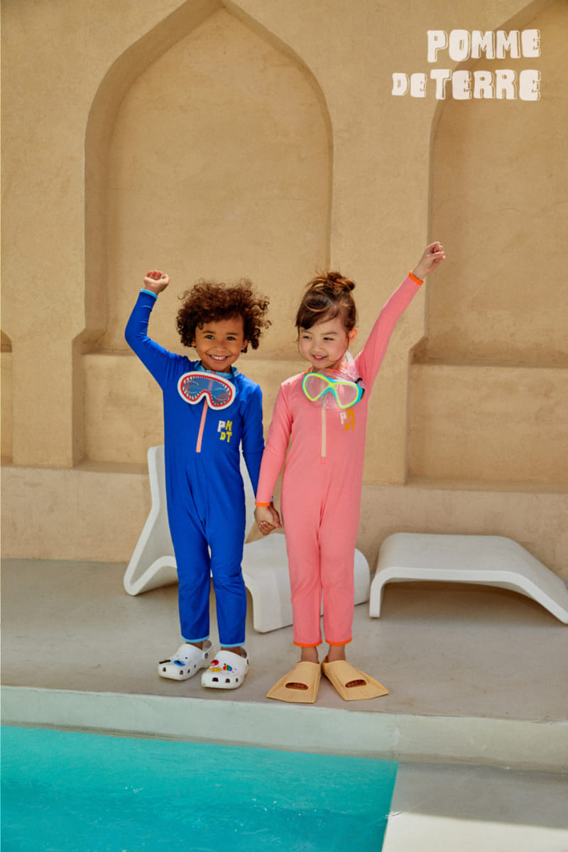 Pomme de terre - Korean Children Fashion - #kidsshorts - Clover Key Swim Suit - 2
