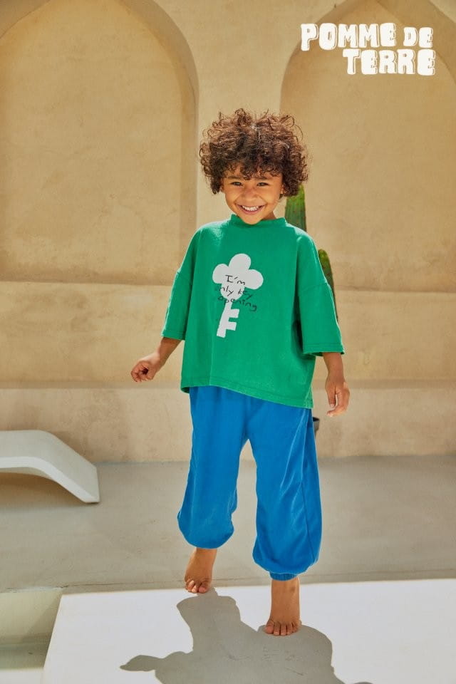 Pomme de terre - Korean Children Fashion - #kidsshorts - Solid Jogger Pants - 5