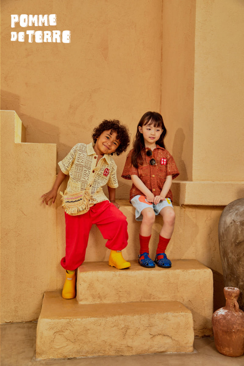Pomme de terre - Korean Children Fashion - #kidsstore - Kint Short Sleeve Cardigan - 5