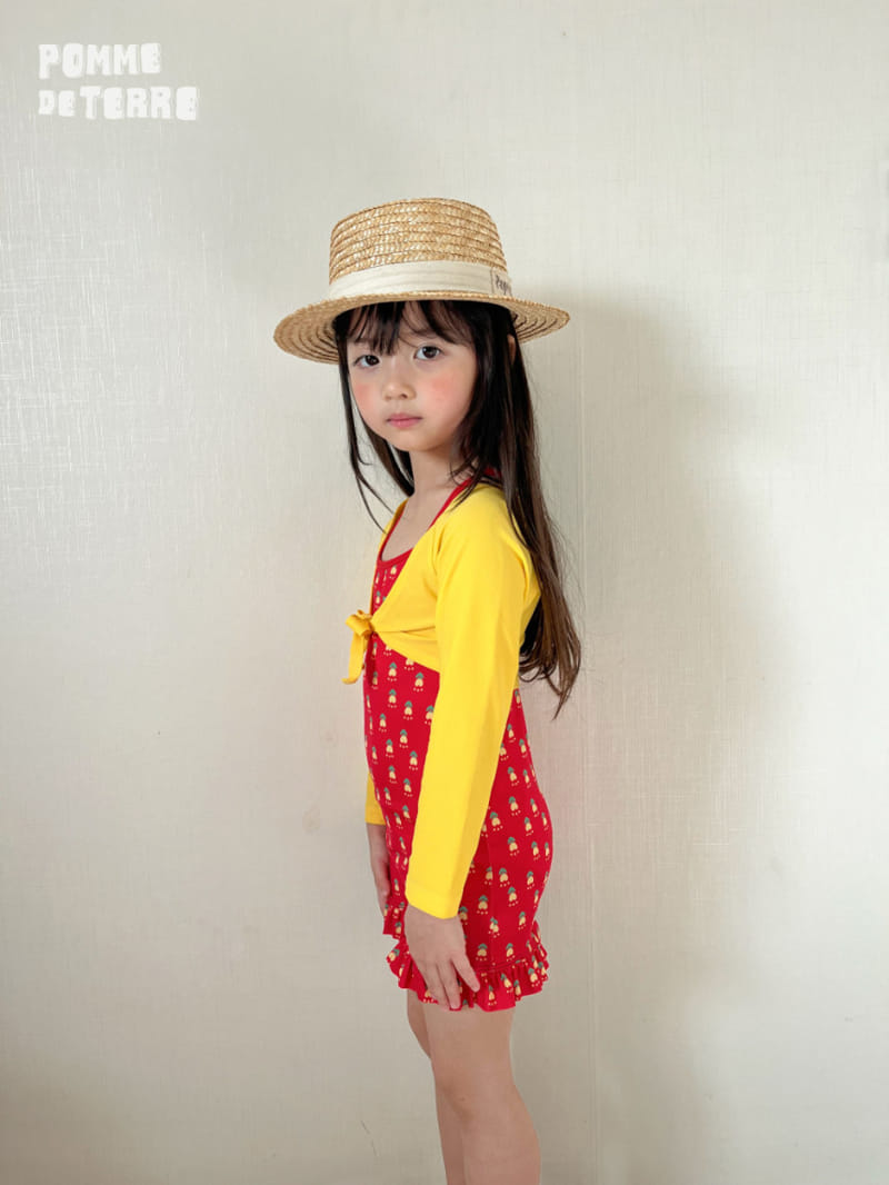 Pomme de terre - Korean Children Fashion - #kidzfashiontrend - Tulip Bolero Swim Set - 6