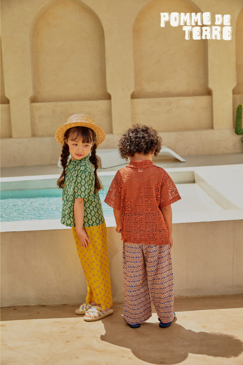 Pomme de terre - Korean Children Fashion - #littlefashionista - Vacation  Rayon Pants - 5
