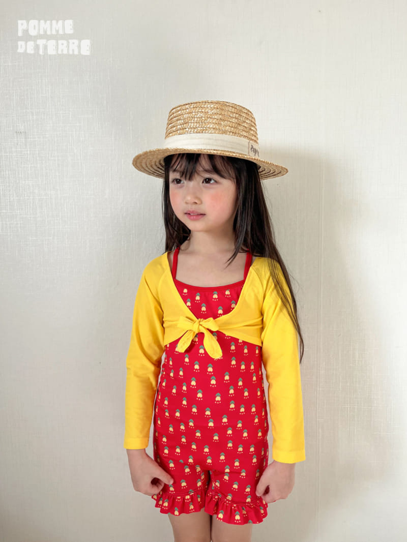 Pomme de terre - Korean Children Fashion - #littlefashionista - Tulip Bolero Swim Set - 8