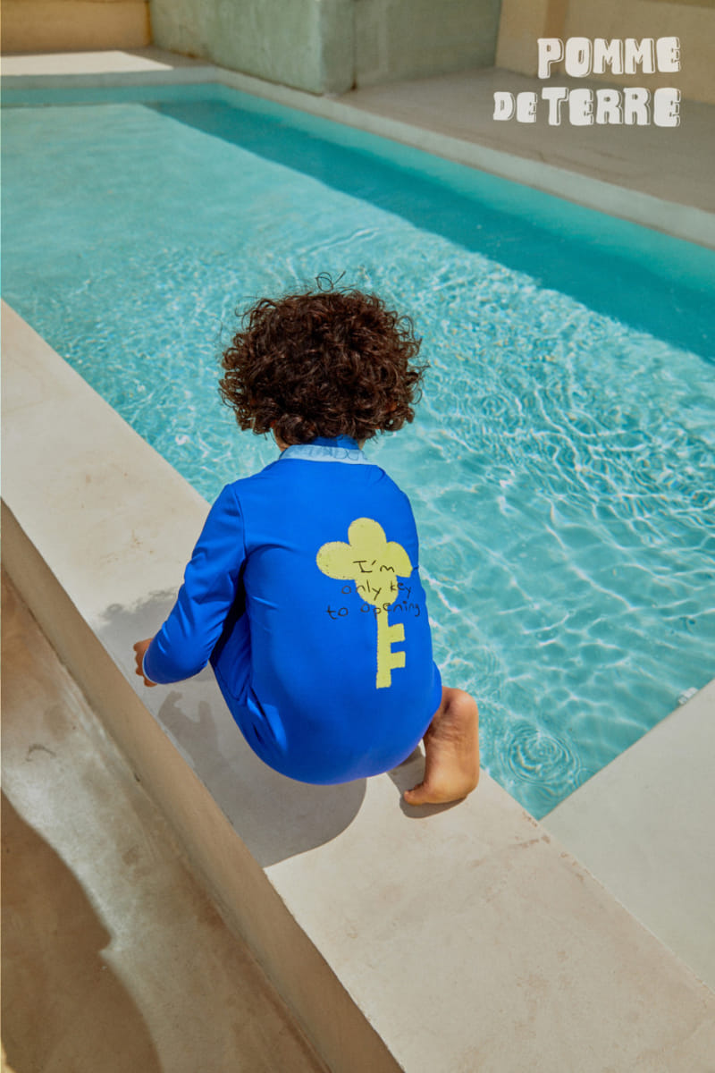 Pomme de terre - Korean Children Fashion - #littlefashionista - Clover Key Swim Suit - 6