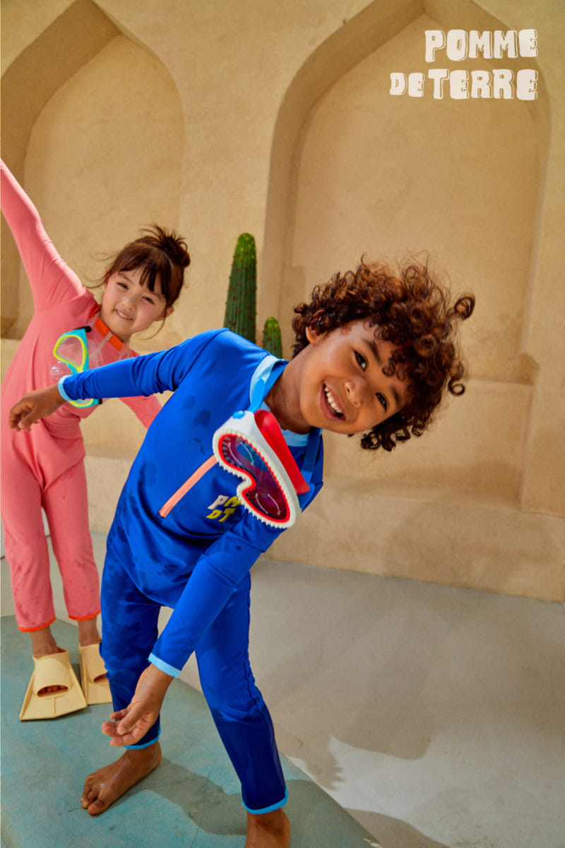 Pomme de terre - Korean Children Fashion - #magicofchildhood - Clover Key Swim Suit - 7