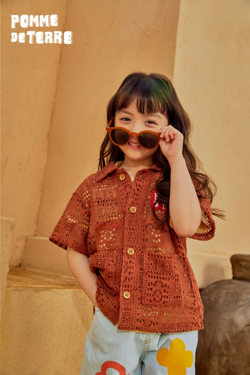 Pomme de terre - Korean Children Fashion - #minifashionista - Kint Short Sleeve Cardigan - 10