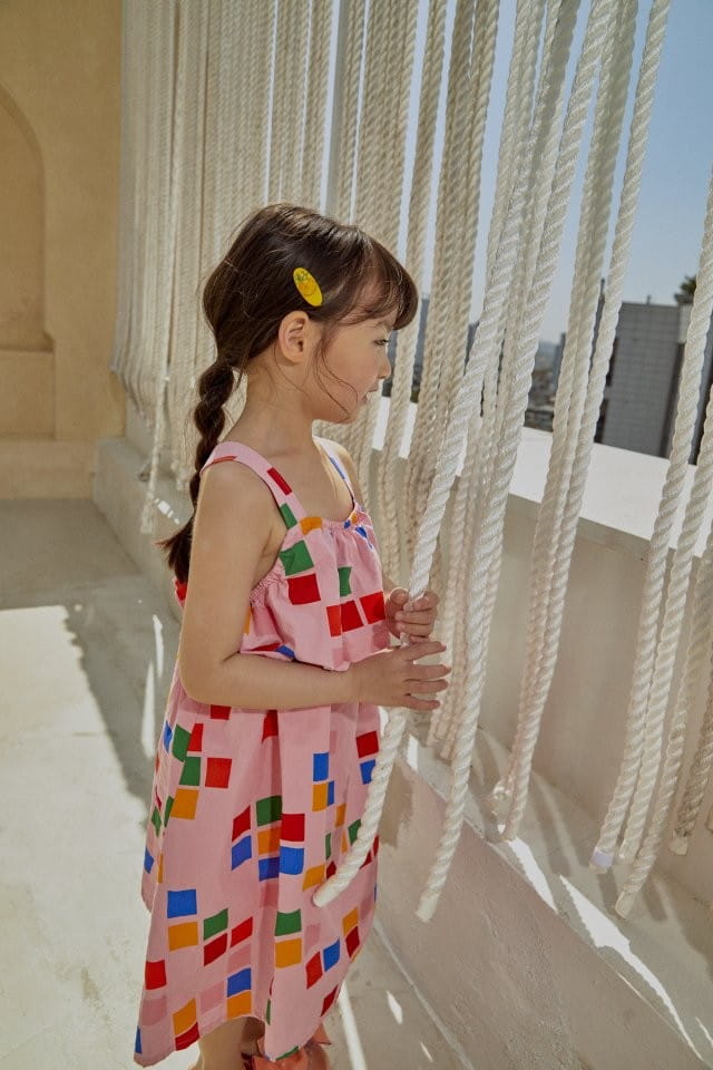 Pomme de terre - Korean Children Fashion - #prettylittlegirls - Square Square Frill One-Piece - 10