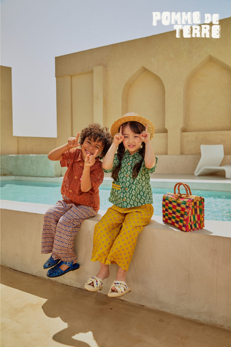Pomme de terre - Korean Children Fashion - #toddlerclothing - Vacation  Rayon Pants - 10
