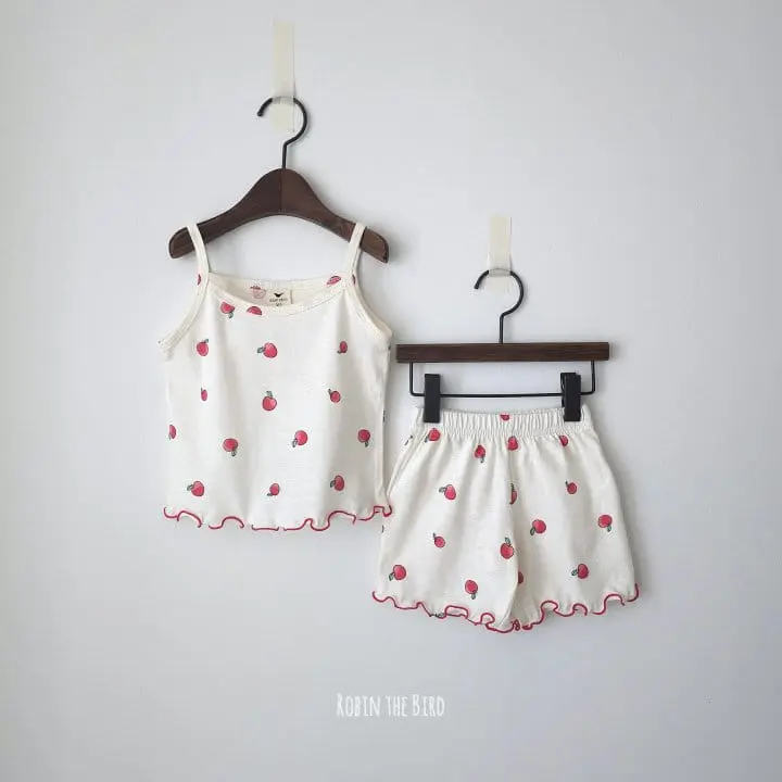 Saerobin - Korean Children Fashion - #magicofchildhood - Frill String Sleeveless Top Bottom Set - 5