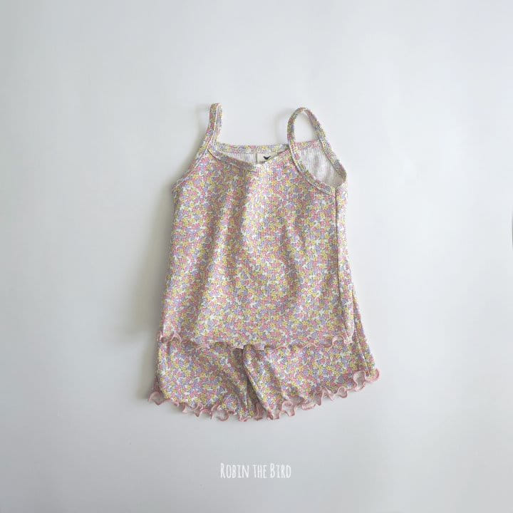 Saerobin - Korean Children Fashion - #minifashionista - Frill String Sleeveless Top Bottom Set - 6