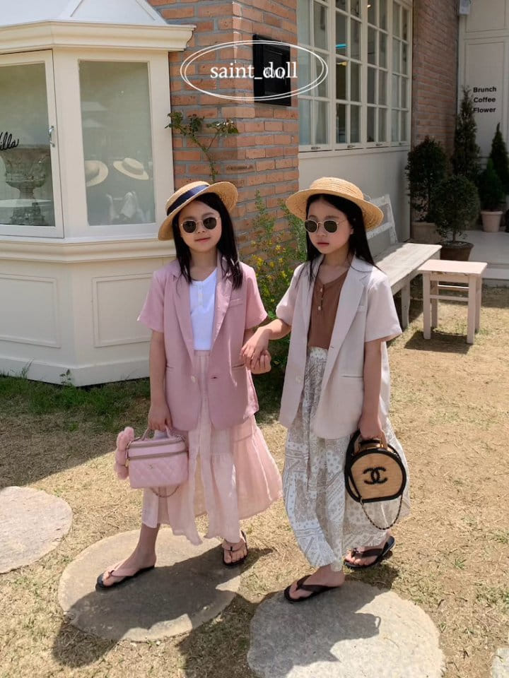 Saint Doll - Korean Children Fashion - #childofig - City Short Sleeve Jacket With Mom - 3