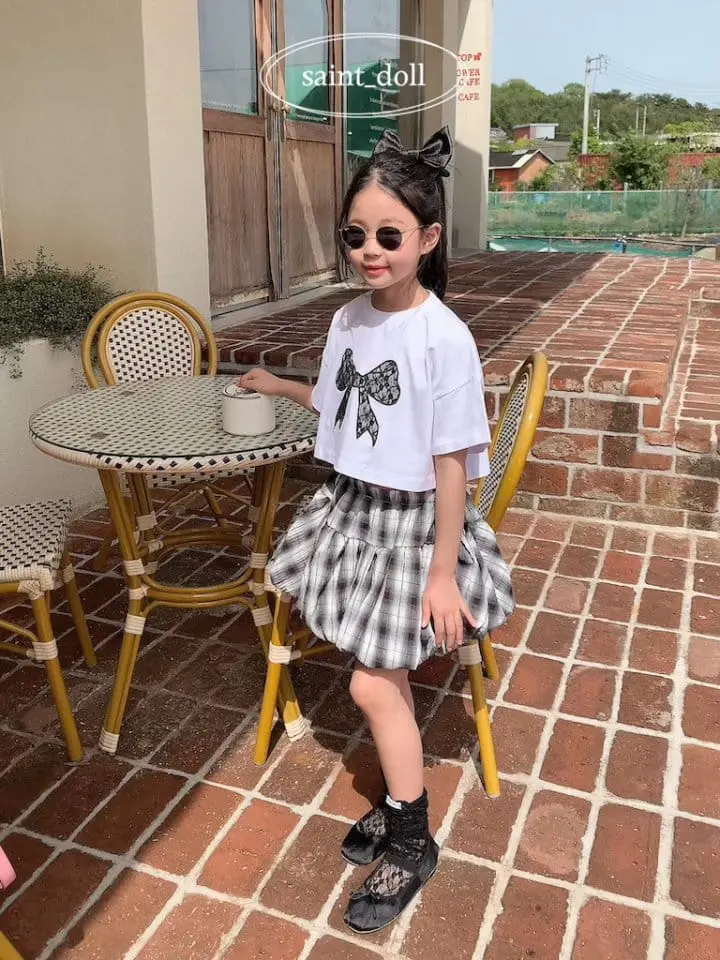Saint Doll - Korean Children Fashion - #designkidswear - Lace Ribbon Tee With Mom - 8