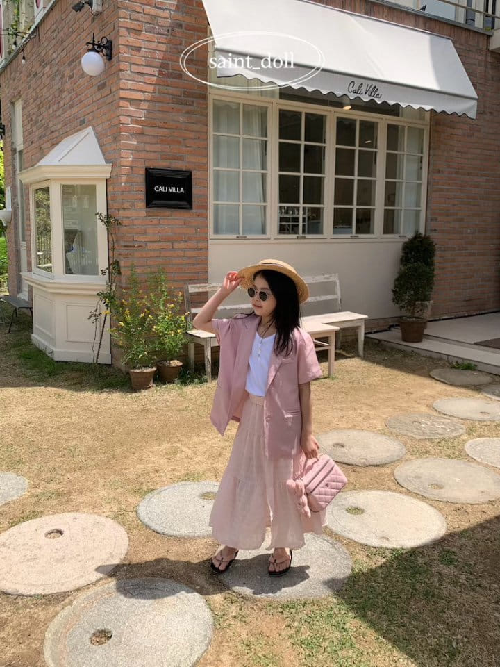 Saint Doll - Korean Children Fashion - #kidsstore - City Short Sleeve Jacket With Mom - 9