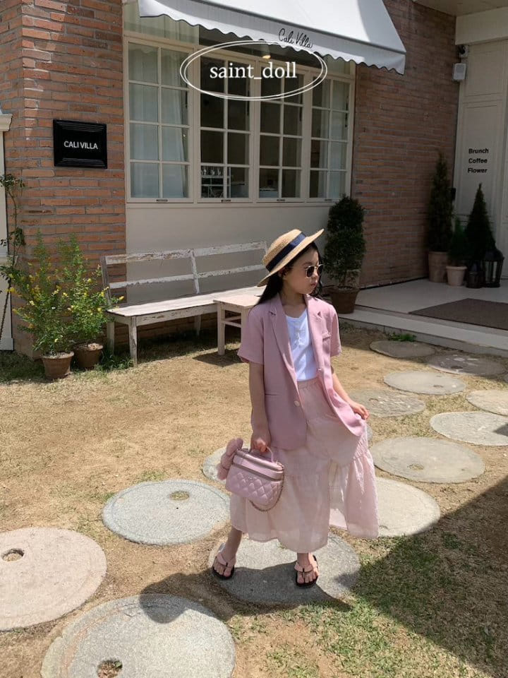 Saint Doll - Korean Children Fashion - #kidzfashiontrend - City Short Sleeve Jacket With Mom - 10