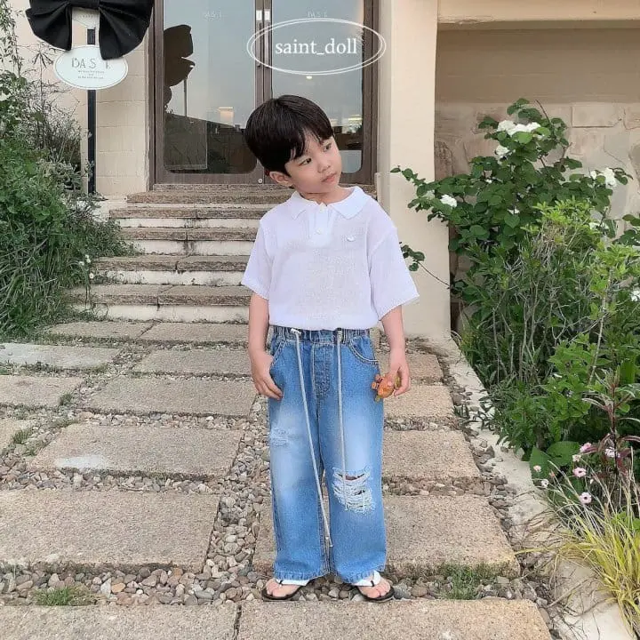 Saint Doll - Korean Children Fashion - #stylishchildhood - Collar Button Knit - 6