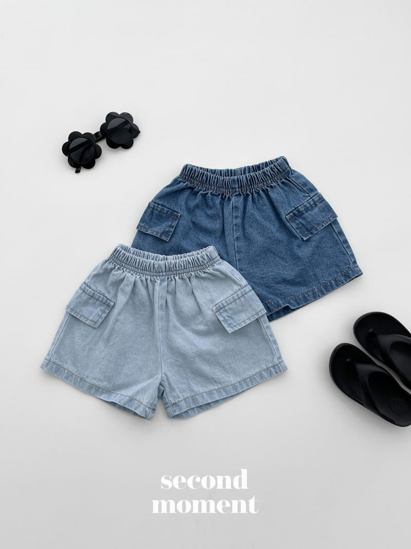 Second moment - Korean Children Fashion - #discoveringself - Cargo Denim Shorts