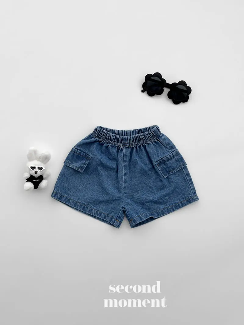 Second moment - Korean Children Fashion - #littlefashionista - Cargo Denim Shorts - 7
