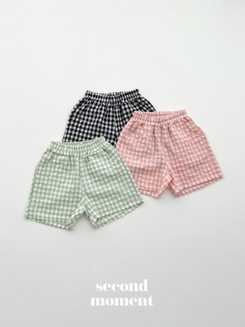 Second moment - Korean Children Fashion - #littlefashionista - Check Shorts