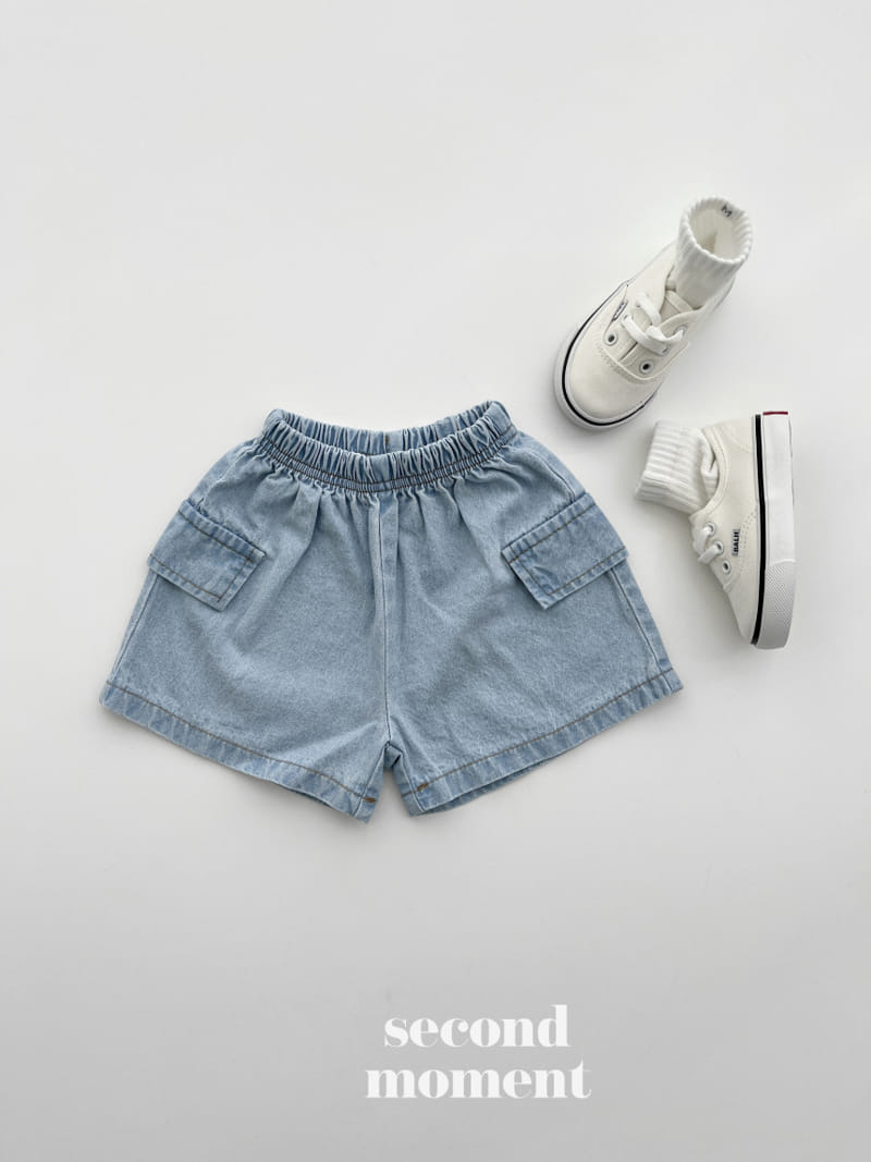 Second moment - Korean Children Fashion - #prettylittlegirls - Cargo Denim Shorts - 10