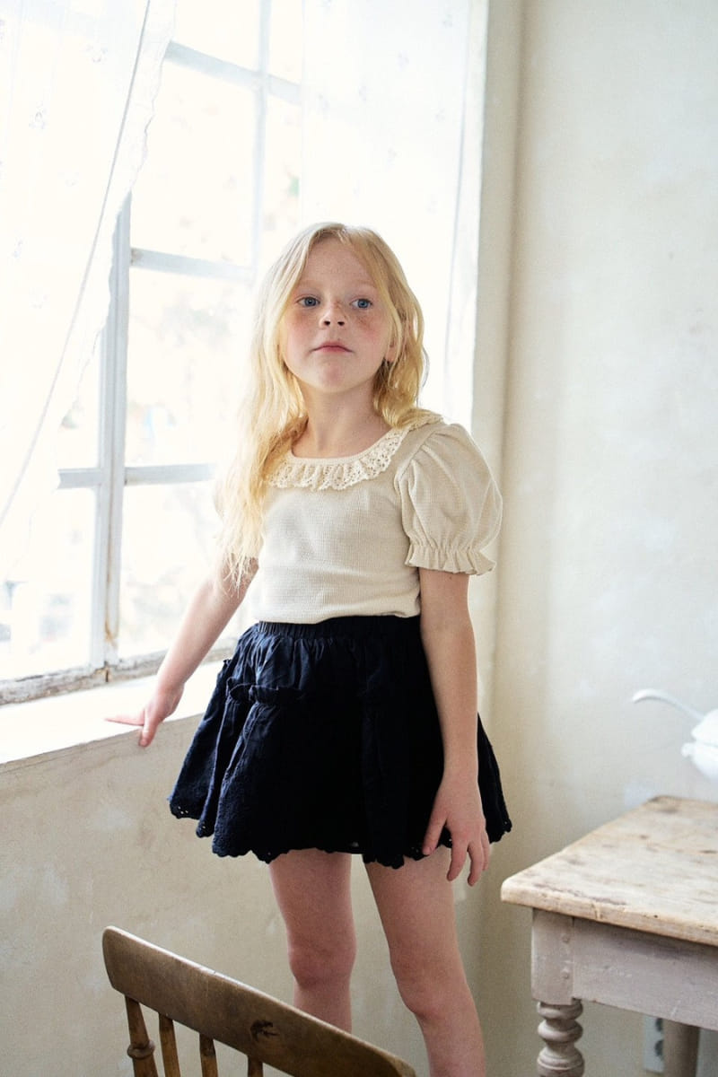 Slow b - Korean Children Fashion - #childofig - Lace Tee
