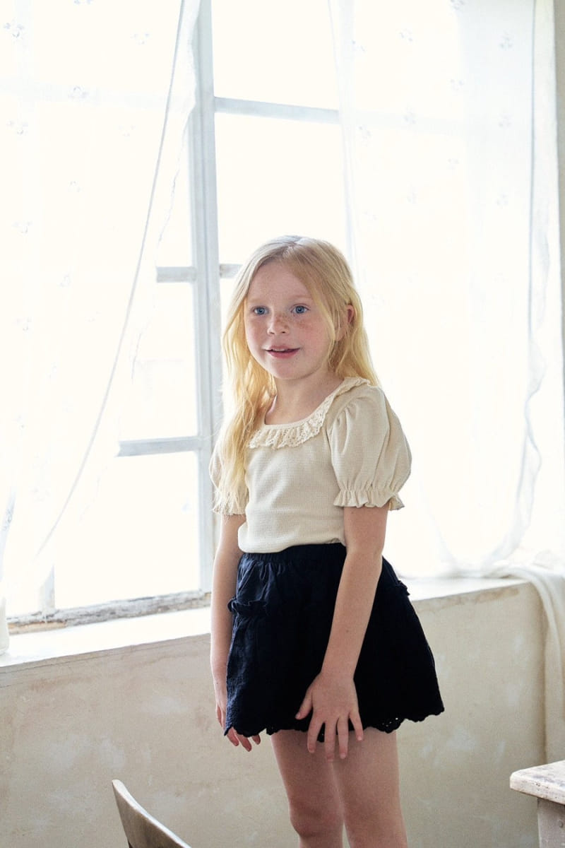 Slow b - Korean Children Fashion - #childrensboutique - Lace Tee - 2