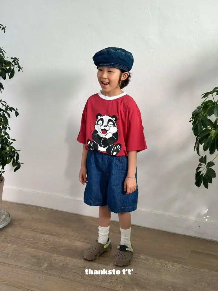 Thanksto TT - Korean Children Fashion - #Kfashion4kids - Pig L Denim Pants - 9