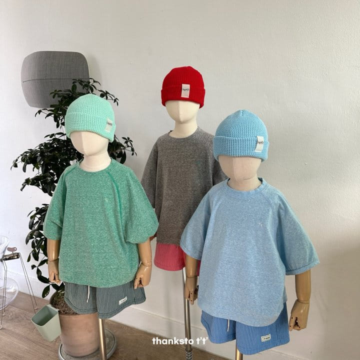 Thanksto TT - Korean Children Fashion - #kidsshorts - Snow Sweatshirt - 7