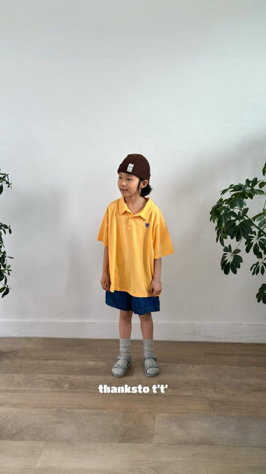 Thanksto TT - Korean Children Fashion - #kidzfashiontrend - TT Collar Tee - 7