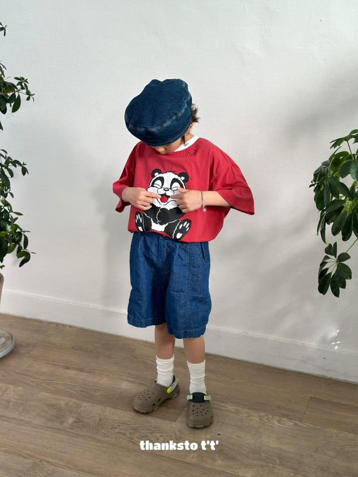 Thanksto TT - Korean Children Fashion - #littlefashionista - Pig L Denim Pants - 10