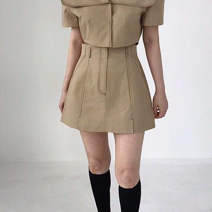 Twomoon - Korean Women Fashion - #momslook - Half Delma Skirt - 2